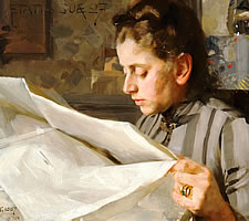 Anders Zorn, Portrait of Emma Zorn, 1887.